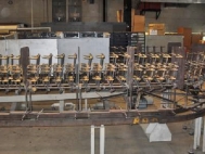 Conveyor kiln, electrically heated