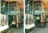 Elevator kiln, 3,6 m³, gas heated, used