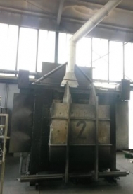 Chamber kiln, gas heated, approx. 2,38 m³, used